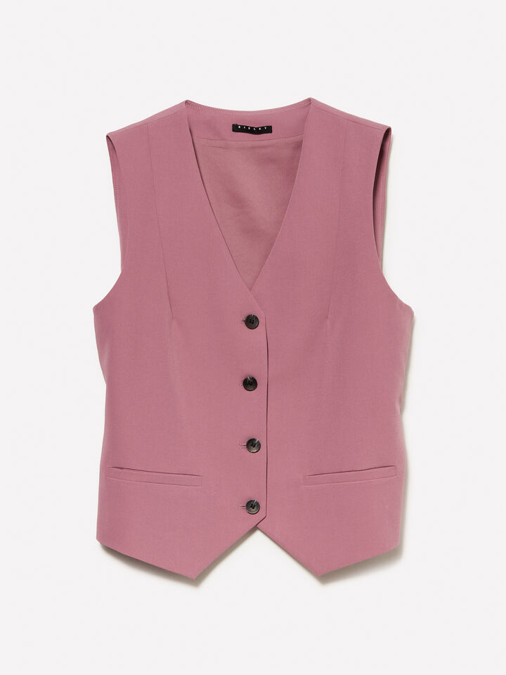 Slim Fit Weste in Mauve - westen und pullunder für damen - Flieder | Sisley image number 5